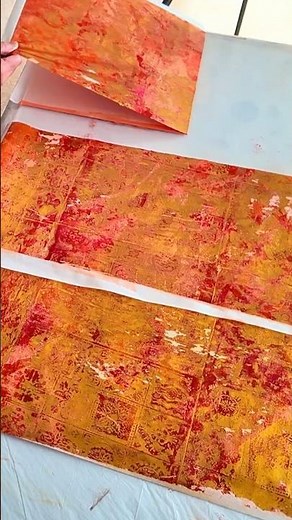 Layering Technique Creates Stunning Abstract Texture #gelliprinting #painting #mixedmediaart