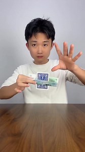 Paper playing Card unique idea reels 🪄✨ #magictrick #magicshow | magic trick