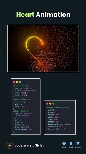 Heart Animation using HTML, CSS and JavaScript