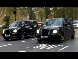 Real London Taxi Traffic – Black Cabs Driving Through the City 2025
