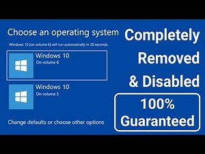 How to Remove Windows Dual Boot Screen | Disable Boot Menu on Startup (Windows 10/11)