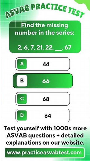 ASVAB Math Knowledge Practice Test Question: Series and Sequences