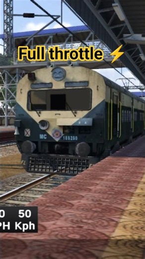 Local MEMU Full Throttle Departure ⚡🚆 | Train Simulator Short