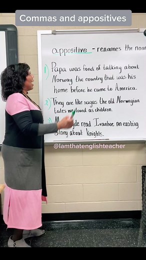 Understanding Appositives: Grammar Lesson for Teachers on TikTok
