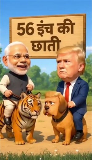 🇮🇳 "मोदी vs ट्रंप – 56 इंच वाला जवाब!" #short