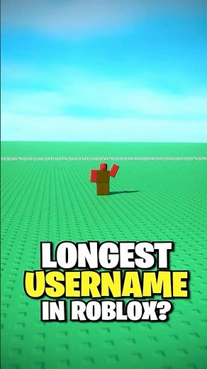 The LONGEST Username In Roblox.