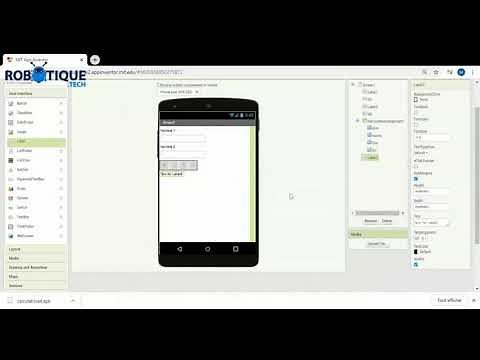 Développer une application mobile calculatrice avec App Inventor