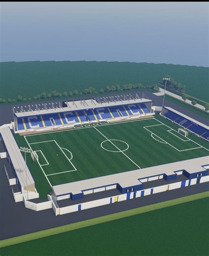 Deva Stadium Built in Minecraft
