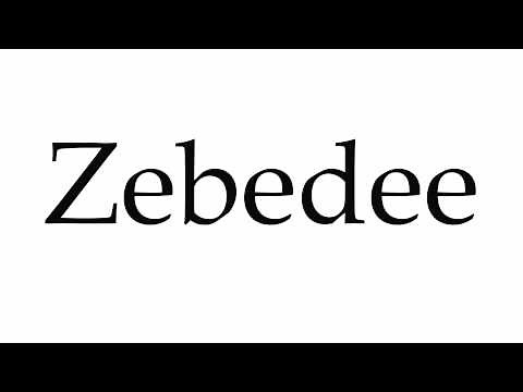How to Pronounce Zebedee