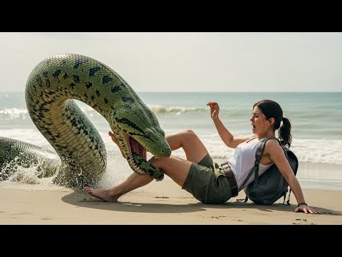 25-Foot Anaconda Swallows Woman Alive at Florida Beach | Shocking Rescue | Human Vs Nature
