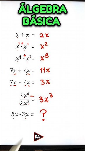 💥 Álgebra para Principiantes ✌️ #matemática #algebra #algebratricks (▶2752)