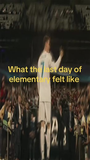 I miss it 😔#elemantaryschool #ronaldo #yellowfont | last day of elementary school