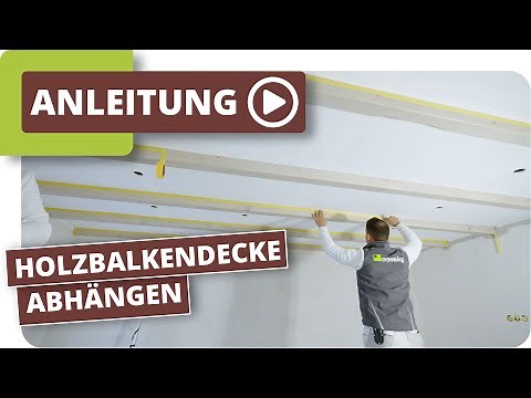 sichtbare Holzbalkendecke abhängen - Decke abhängen