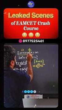 Solve ANY EAMCET Trig Question in 60 Seconds! 🔥 Plug & Play Trick | EAMCET 2026 #shorts