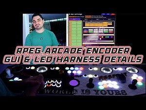 RPEG Arcade Encoder GUI + LED Harness Details