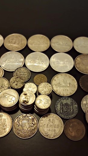 Rare and Valuable Canadian Coins Unboxing - Huge Collection of Silver Coins