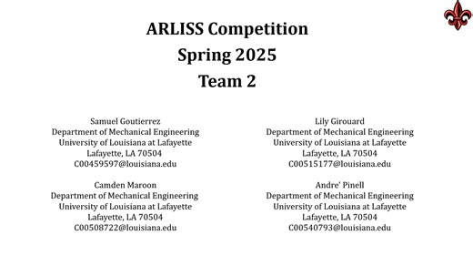 Arliss presentation team 2