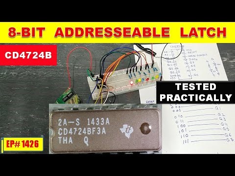 8-Bit Addressable Latch Explained | CD4724B CMOS IC Working & Testing #1428