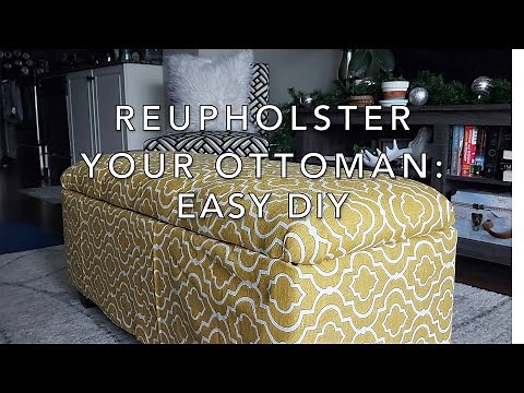 Reupholster Your Ottoman: Easy DIY