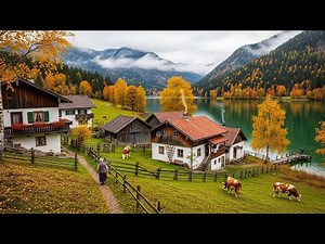 Germany's hidden Villages - Relaxing Autumn Walk in the Beautiful German countryside