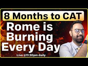 8 months to CAT 2026 exam | CAT exam Strategy for engineers and Non engineers | Daily schedule