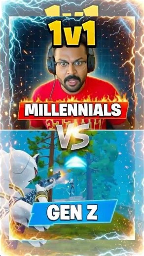 MILLENNIAL POWER RANGER vs GEN Z MASTER CHIEF 1v1! 😱🔥(BEAT ME = FREE EMOTE 💃)