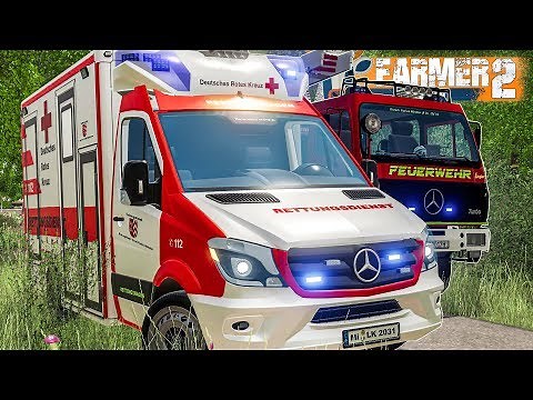 LS19 FarmerTown 2 #19: Verkehrsunfall: EINSATZ für die FEUERWEHR | LANDWIRTSCHAFTS SIMULATOR 19