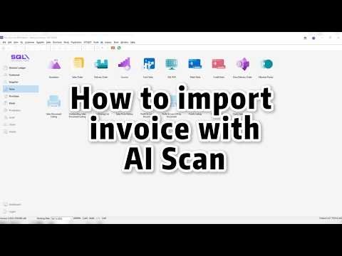 How to import invoice with AI Scan | SQL Accounting
