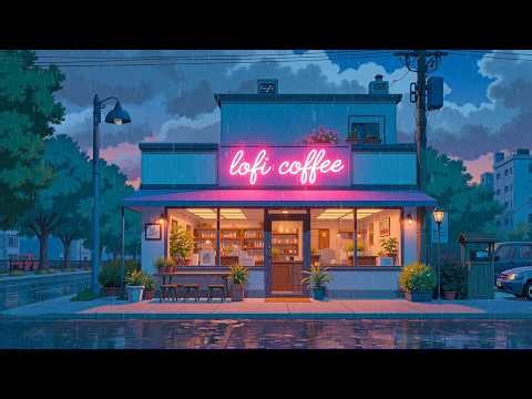 Rainy Coffee Shop 🌧️ Relaxing Lofi to Help You Focus & Sleep Better 🌸 Lofi Hiphop ~ Lofi Chill.