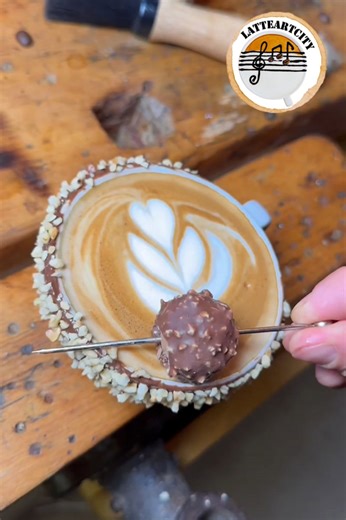 Super Delicious Hazelnut Latte with Chocolate Delight