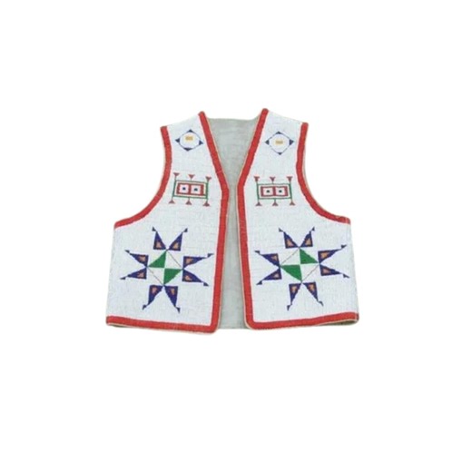 Handmade Native American Festival Vest | Powwow Beaded Dance Outfit - Etsy