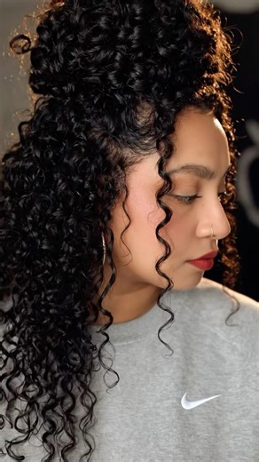 Curly updo using AI #curlyhair #curlyhairroutine #aihairstyle #curlyhairstyles #curlyqueen #updohair