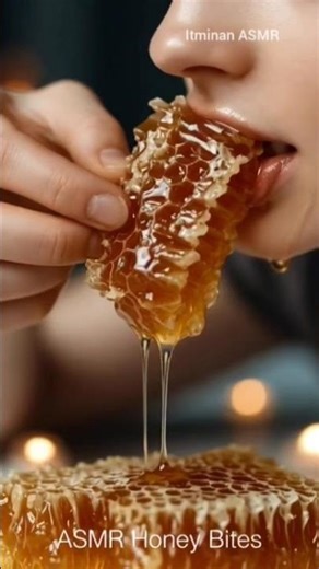 ASMR Honeycomb Eating #asmr #asmrsounds #asmreating #asmrshorts #shorts #trending #viral
