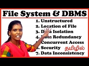 What is File system and DBMS | தமிழில் | Disadvantages of File System and Advantages of DBMS