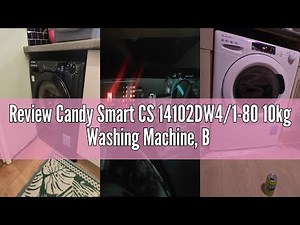 Review Candy Smart CS 14102DW4/1-80 10kg Washing Machine, B Rated, White