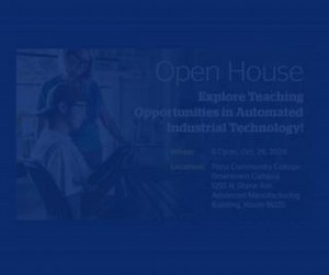Calling all Automated Industrial Technology (AIT) professionals! Make a difference in our community by sharing your expertise with the next generation of AIT students! Join us for an Open House to explore teaching opportunities as an adjunct faculty member. When: 5-7 p.m., Oct. 28 Where: Downtown Campus, Advanced Manufacturing Building, Room M225 What to Expect: ✅ Discover how you can teach with just a certification/license in AIT and 5 years of work experience. ✅ Live demos: Watch AIT students 