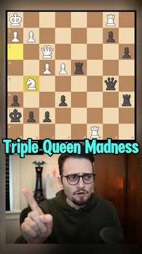 He Sacrificed Three Queens in One Game