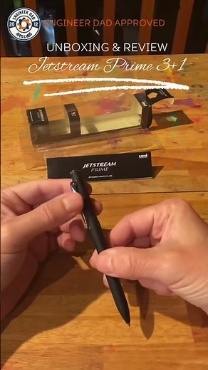 Unboxing & Review Jetstream Prime 3+1. Black Red Blue pens and 0.5mm pencil. EDC with A6 Dingbats