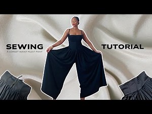 DIY High Waist Corset Pants - Sewing Tutorial + Pattern Drafting