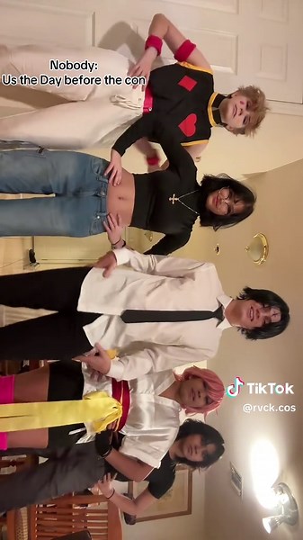 US THE DAY BEFORE THE CON #phantomtroupe #hxhcosplay #animetiktok #dancechallenge #fypシ゚viral