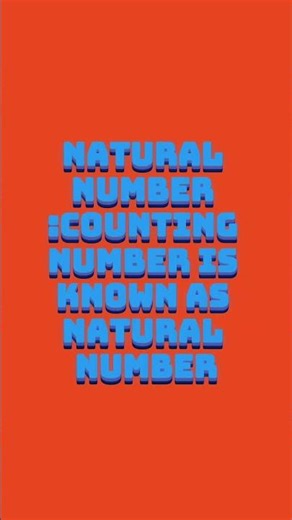 DEFINITIONS OF NATURAL NUMBER #mathswizard #education