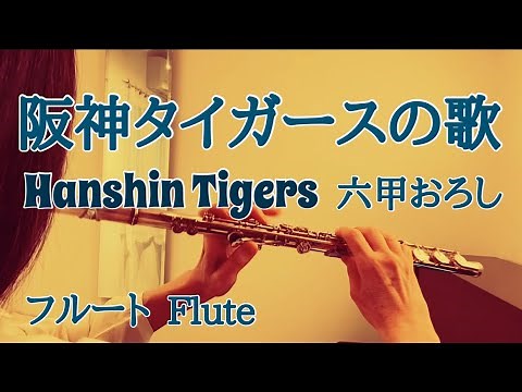 阪神タイガースの歌(六甲おろし) 阪神タイガース球団歌 応援歌【フルートで演奏してみた】Hanshin Tigers Rokko Oroshi 1936年(昭和11年)