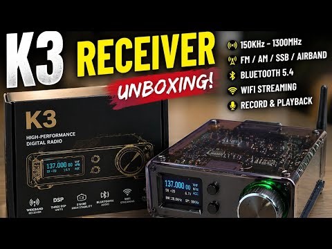 New K3 Receiver All Band All mode - bluetooth