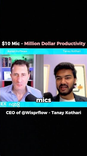 $10 Mic. Million Dollar Productivity - Follow @tankots42 and @wisprflow on IG