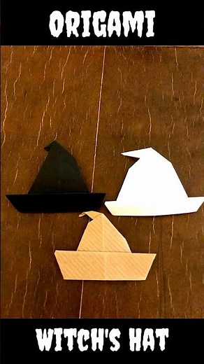 Easy Halloween Origami - Witch Hat Tutorial