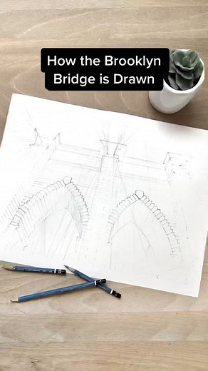 Cómo se Dibuja el Puente de Brooklyn