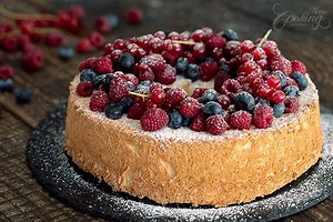 Angel Food Cake is a delightful airy cake, fluffy like a cloud, with a white light crumb and a golden crisp crust that is simply amazing. Full recipe: https://bit.ly/2R42aOI | Home Cooking Adventure