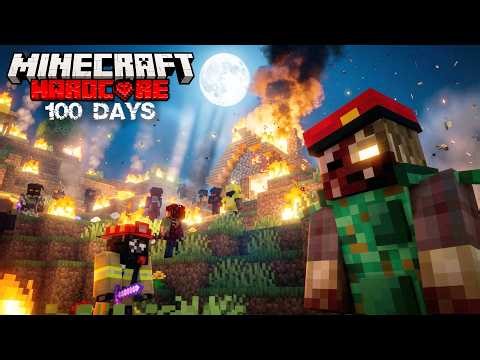 Surviving 100 Days in a Minecraft Zombie Apocalypse That Gets HARDER Every Day | Part 1