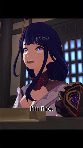 Yeah, She Looks Totally Fine. 😌 #genshinimpact #raidenshogun #aether #genshin #animation