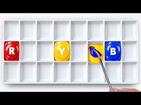 3 Amazing CRAZIEST Color Mixing Ideas Using Only Primary Colors